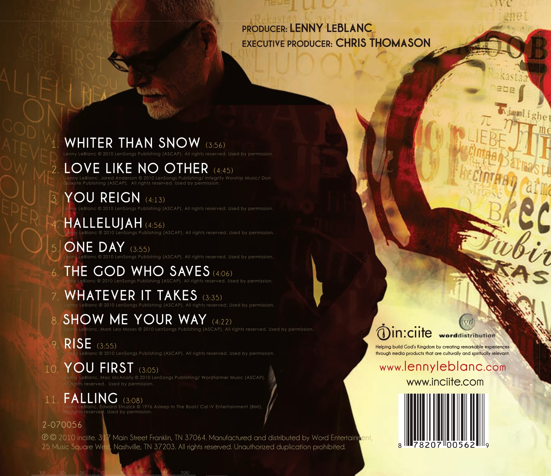 Lenny LeBlanc - Love Like No Other (CD)